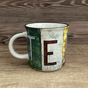 Texas License Plate Mug 3D Collage Souvenir Coffee Cup Lone Star State Large